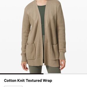 Lululemon Cotton Knit Cardigan